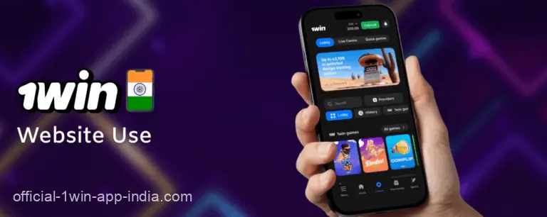 Using the 1Win India Website